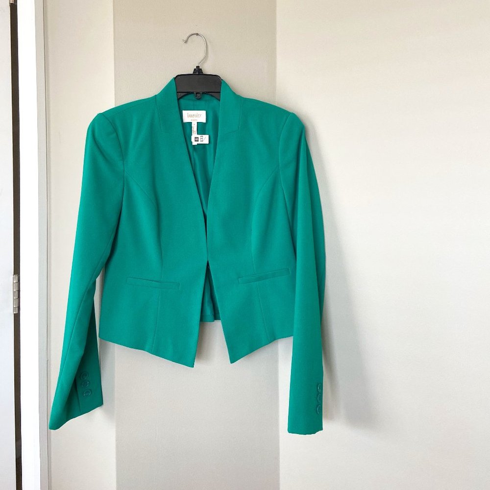 [8] Laundry by Shelli Segal Bright Kelly Green Blazer